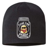 Local Egg Dealer for Chicken Farms and Farmers Funny Chicken Sustainable Beanie