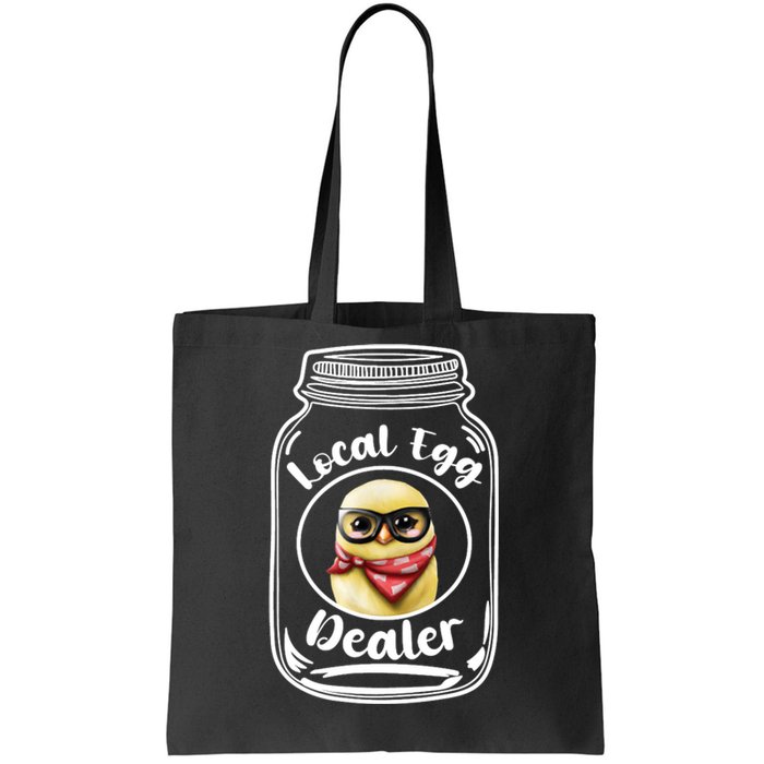 Local Egg Dealer for Chicken Farms and Farmers Funny Chicken Tote Bag