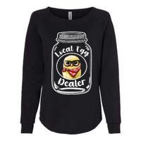 Local Egg Dealer for Chicken Farms and Farmers Funny Chicken Womens California Wash Sweatshirt