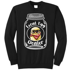 Local Egg Dealer for Chicken Farms and Farmers Funny Chicken Tall Sweatshirt