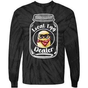 Local Egg Dealer for Chicken Farms and Farmers Funny Chicken Tie-Dye Long Sleeve Shirt