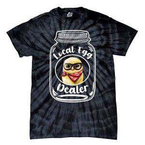 Local Egg Dealer for Chicken Farms and Farmers Funny Chicken Tie-Dye T-Shirt