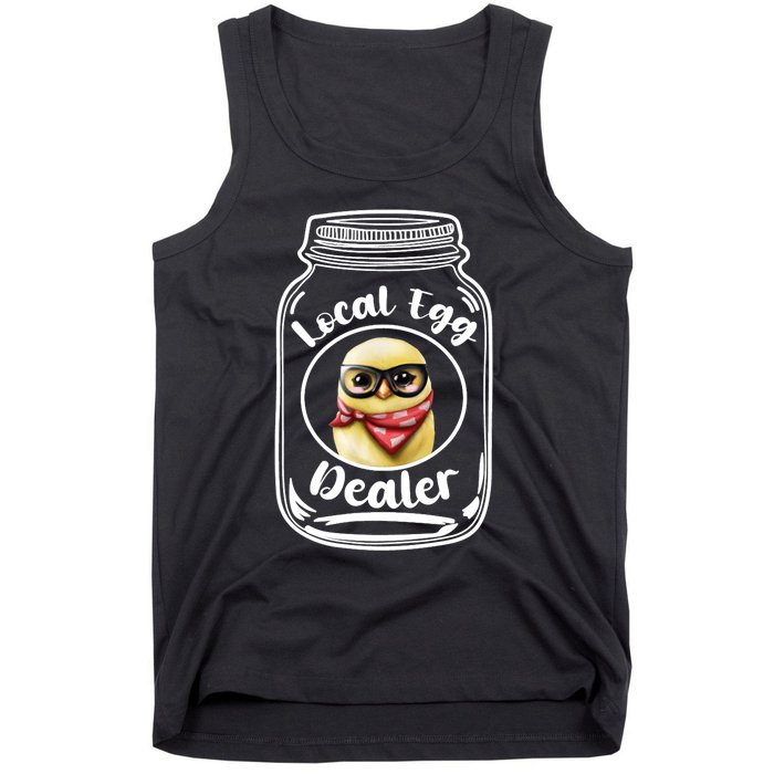 Local Egg Dealer for Chicken Farms and Farmers Funny Chicken Tank Top