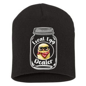 Local Egg Dealer for Chicken Farms and Farmers Funny Chicken Short Acrylic Beanie