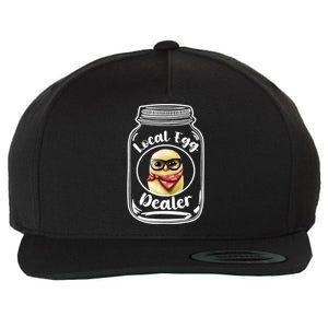 Local Egg Dealer for Chicken Farms and Farmers Funny Chicken Wool Snapback Cap