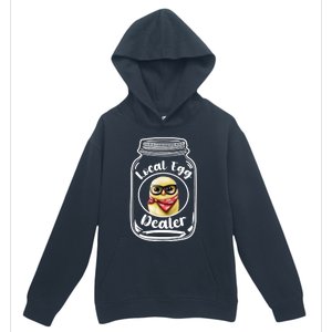 Local Egg Dealer for Chicken Farms and Farmers Funny Chicken Urban Pullover Hoodie