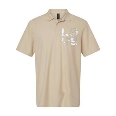 Love Earth Day 90s Vintage Recycling Or Teacher Softstyle Adult Sport Polo