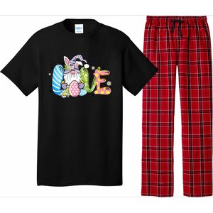 Love Easter Day Easter Egg Bunny Gnome For Lover Trending Gift Idea Pajama Set