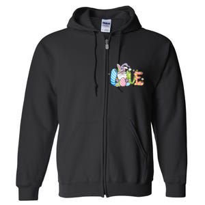 Love Easter Day Easter Egg Bunny Gnome For Lover Trending Gift Idea Full Zip Hoodie