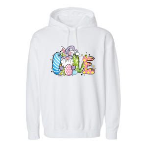 Love Easter Day Easter Egg Bunny Gnome For Lover Trending Gift Idea Garment-Dyed Fleece Hoodie