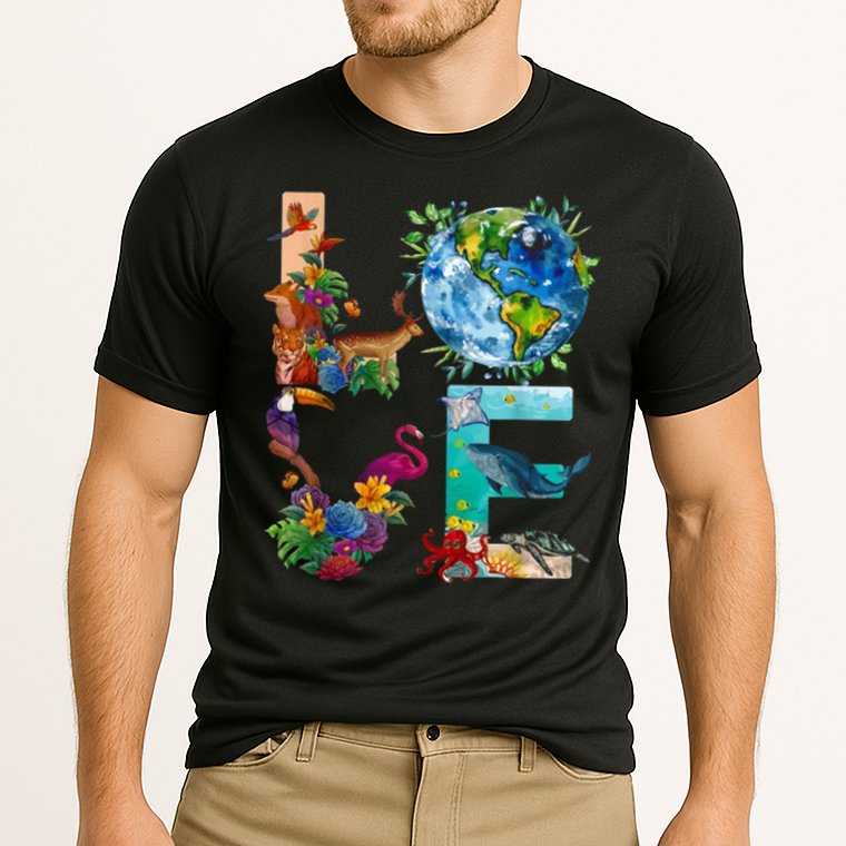 Love Earth Day Nature Cooling Performance Crew T-Shirt