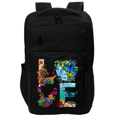 Love Earth Day Nature Impact Tech Backpack