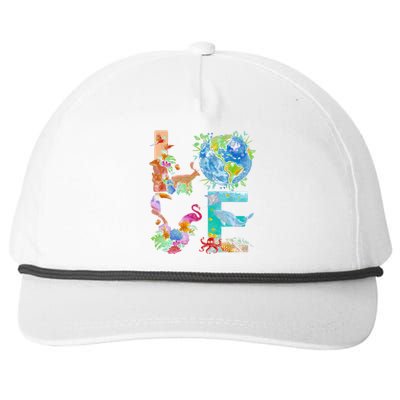 Love Earth Day Nature Snapback Five-Panel Rope Hat