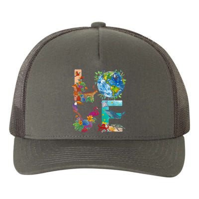 Love Earth Day Nature Yupoong Adult 5-Panel Trucker Hat