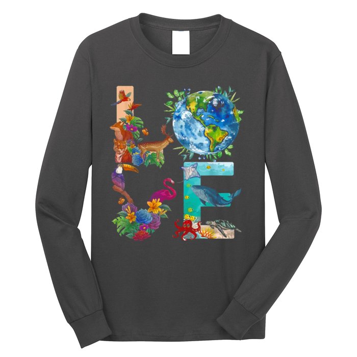 Love Earth Day Nature Long Sleeve Shirt