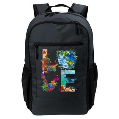 Love Earth Day Nature Daily Commute Backpack