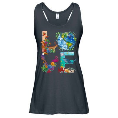 Love Earth Day Nature Ladies Essential Flowy Tank