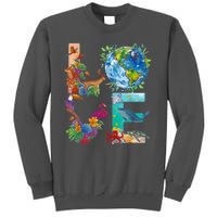 Love Earth Day Nature Tall Sweatshirt