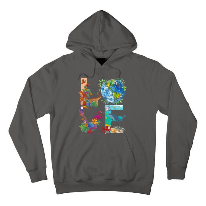 Love Earth Day Nature Tall Hoodie