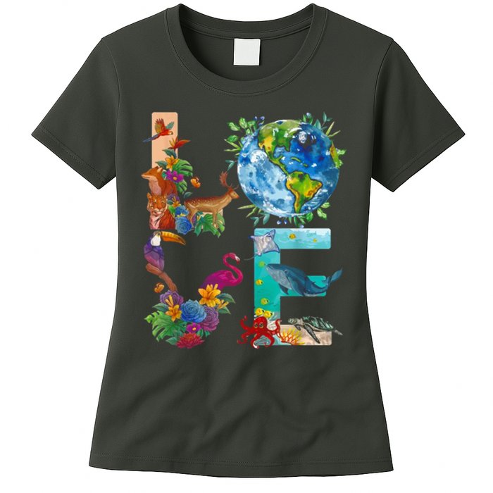 Love Earth Day Nature Women's T-Shirt