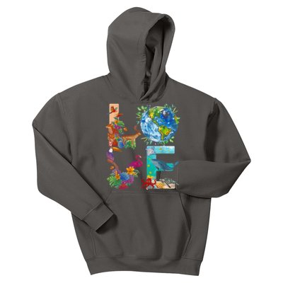 Love Earth Day Nature Kids Hoodie