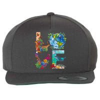 Love Earth Day Nature Wool Snapback Cap