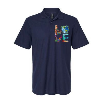 Love Earth Day Nature Softstyle Adult Sport Polo