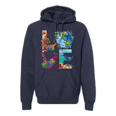 Love Earth Day Nature Premium Hoodie