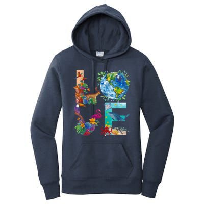 Love Earth Day Nature Women's Pullover Hoodie