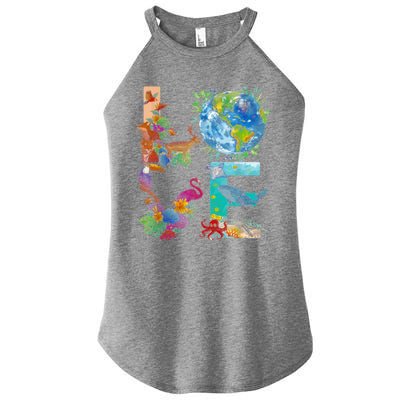 Love Earth Day Nature Women's Perfect Tri Rocker Tank