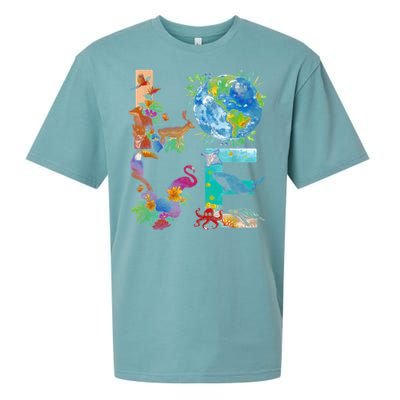 Love Earth Day Nature Sueded Cloud Jersey T-Shirt