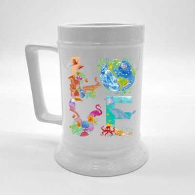 Love Earth Day Nature Beer Stein