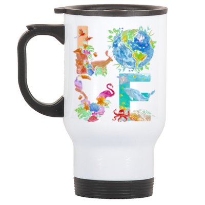 Love Earth Day Nature Stainless Steel Travel Mug