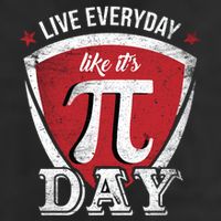 Live Every Day Like It's Pi Day Gift 7 Panel Mesh Trucker Snapback Hat