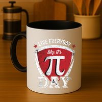 Live Every Day Like It's Pi Day Gift Mug