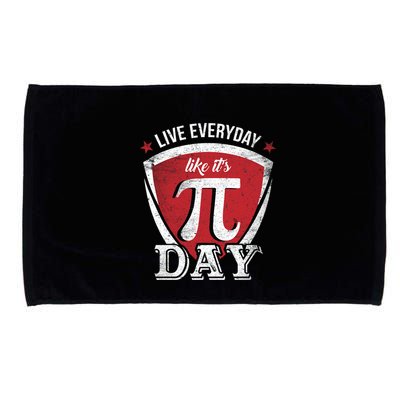 Live Every Day Like It's Pi Day Gift Microfiber Hand Towel