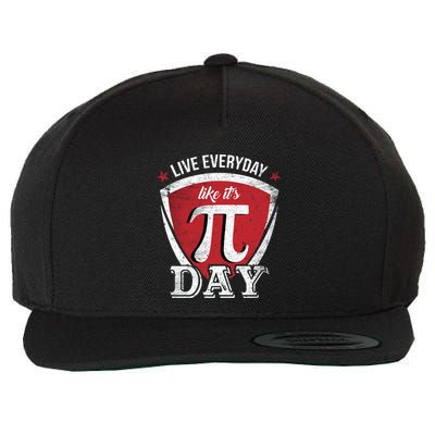 Live Every Day Like It's Pi Day Gift Wool Snapback Cap
