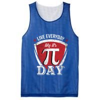 Live Every Day Like It's Pi Day Gift Mesh Reversible Basketball Jersey Tank