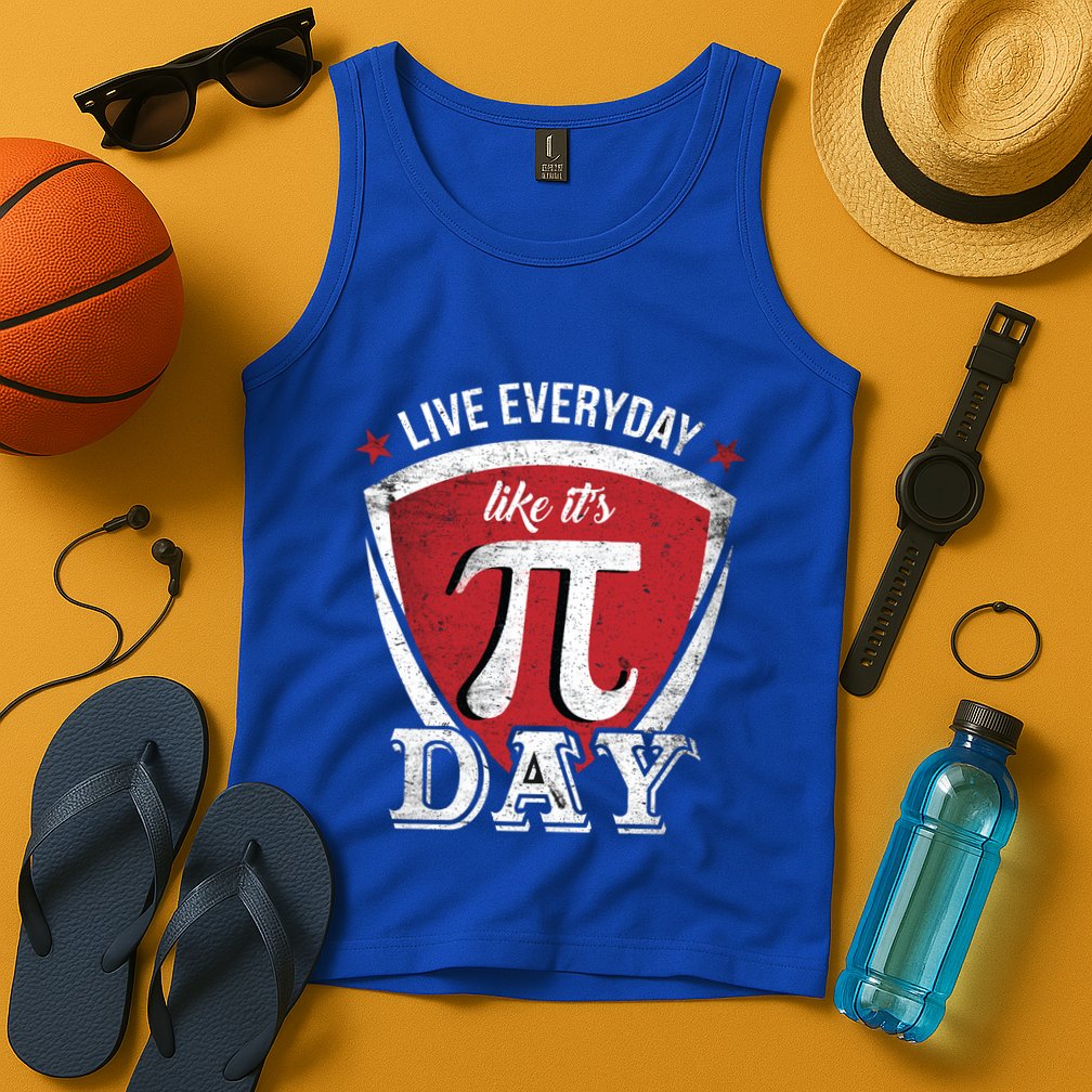 Live Every Day Like It's Pi Day Gift Tank Top