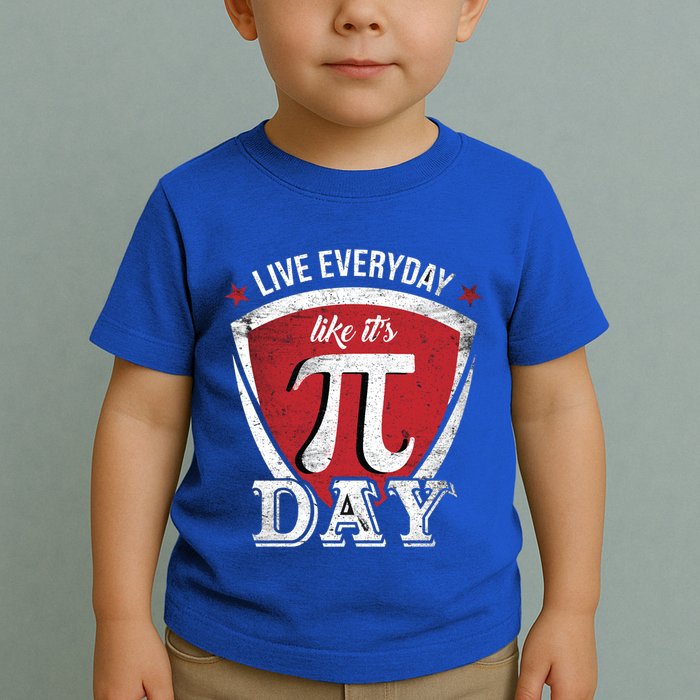 Live Every Day Like It's Pi Day Gift Toddler T-Shirt