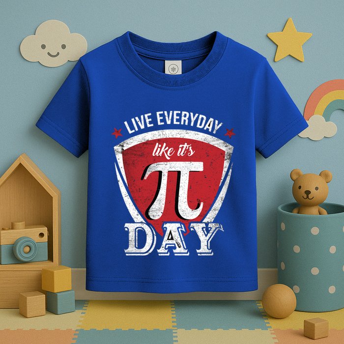 Live Every Day Like It's Pi Day Gift Toddler T-Shirt