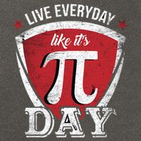 Live Every Day Like It's Pi Day Gift Cotton Canvas Backpack