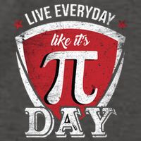 Live Every Day Like It's Pi Day Gift Vector Backpack