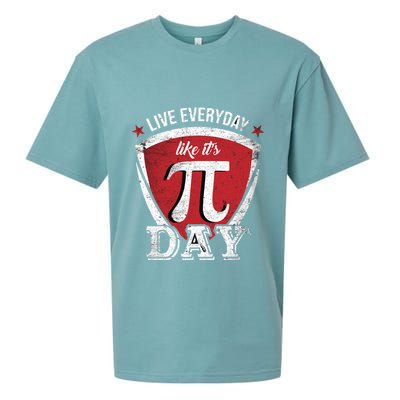 Live Every Day Like It's Pi Day Gift Sueded Cloud Jersey T-Shirt