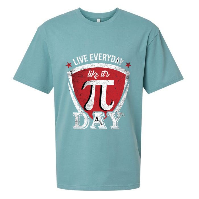 Live Every Day Like It's Pi Day Gift Sueded Cloud Jersey T-Shirt