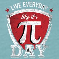 Live Every Day Like It's Pi Day Gift Sueded Cloud Jersey T-Shirt