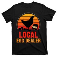 Local Egg Dealer Funny Retro Egg Peddler Chicken Egg Farmer T-Shirt