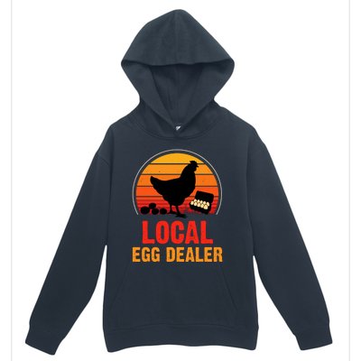 Local Egg Dealer Funny Retro Egg Peddler Chicken Egg Farmer Urban Pullover Hoodie