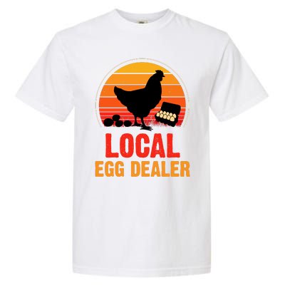 Local Egg Dealer Funny Retro Egg Peddler Chicken Egg Farmer Garment-Dyed Heavyweight T-Shirt