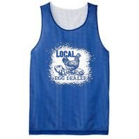 Local Egg Dealer Funny Bleached Chicken Lover Farm Farmer Mesh Reversible Basketball Jersey Tank